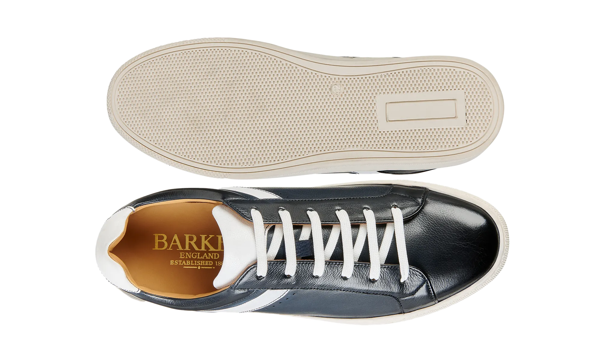 Eco Friendly Insoles Microfiber Heel Counter Skylar - Navy White
