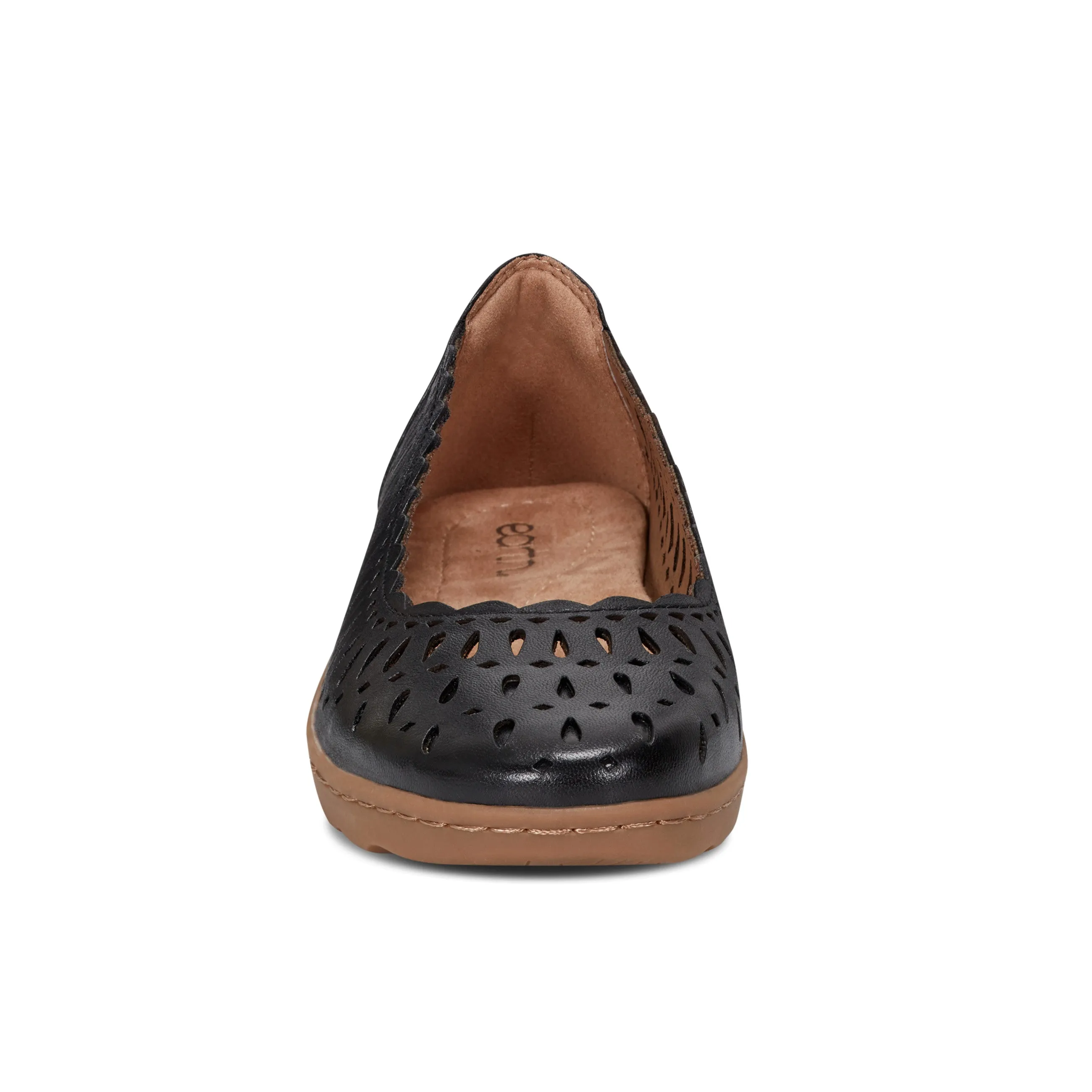 Luna Round Toe Casual Slip-on Ballet Flats Block Jog