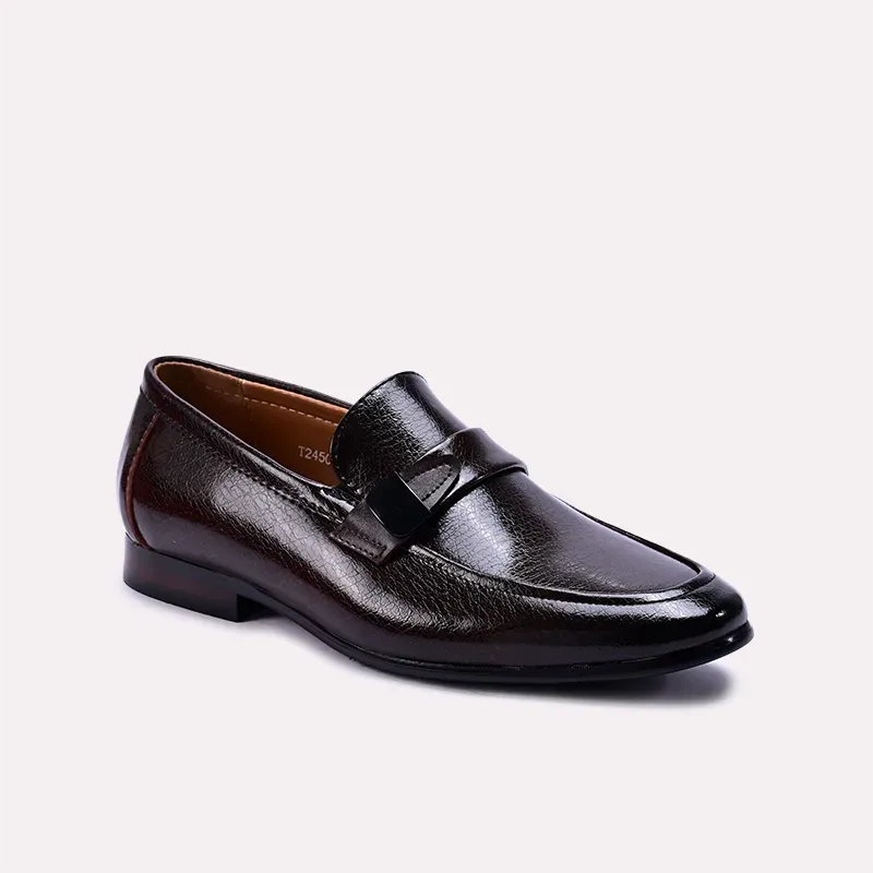 Meeting Mode Gavin Dark Brown Formal Slip On Shoes 0111062