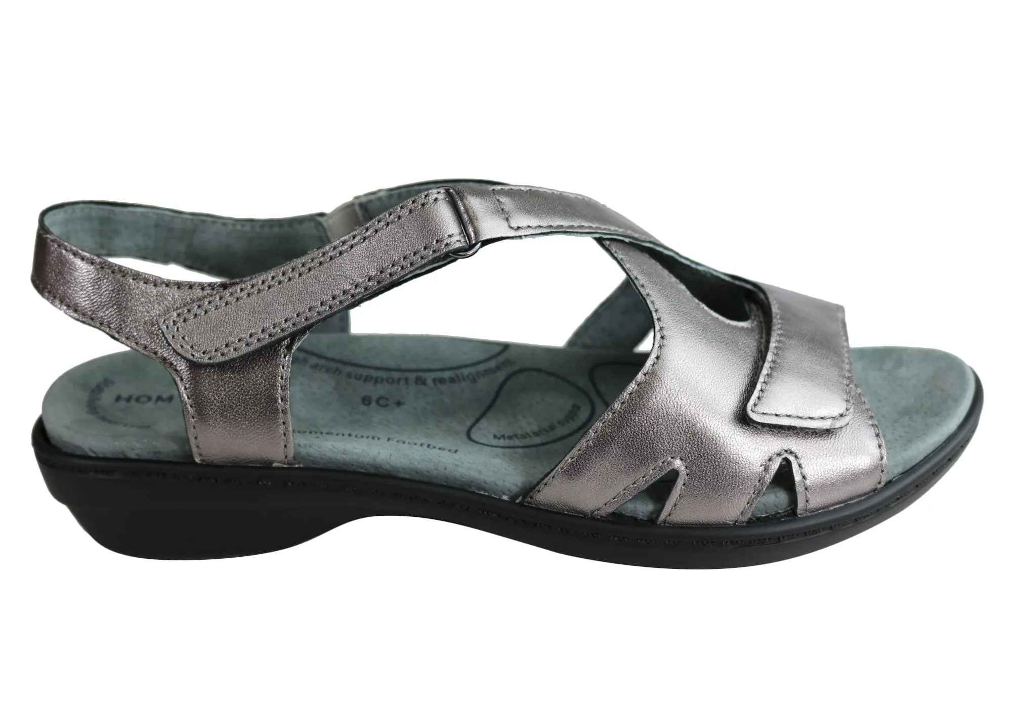 Homyped Analise Womens Supportive Comfort Orthotic Friendly Sandals Closed Toe Design Sandal Insole