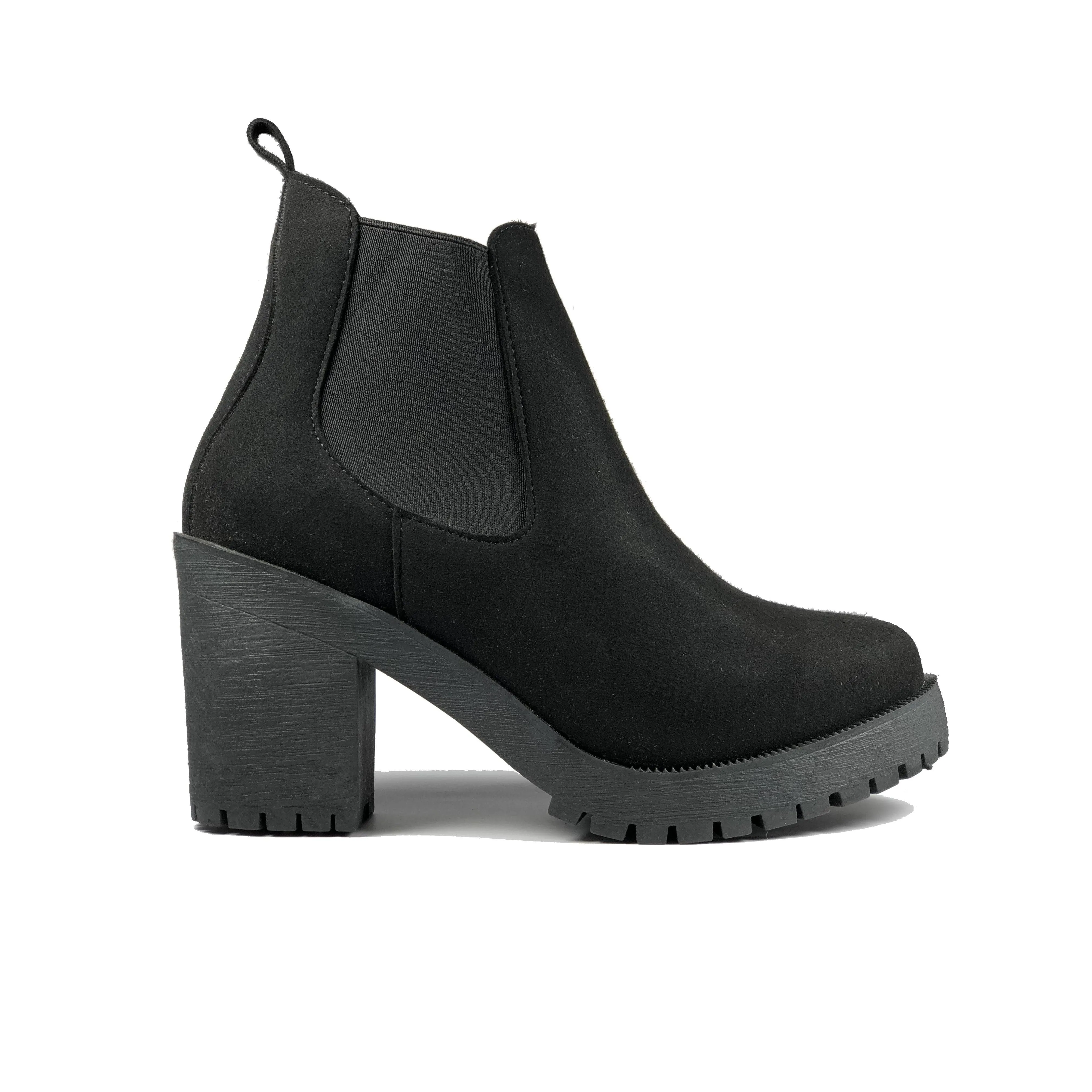 'Evie' Boots by Zette Shoes - Black Suede Insulated Urban Traveler EverydayUse