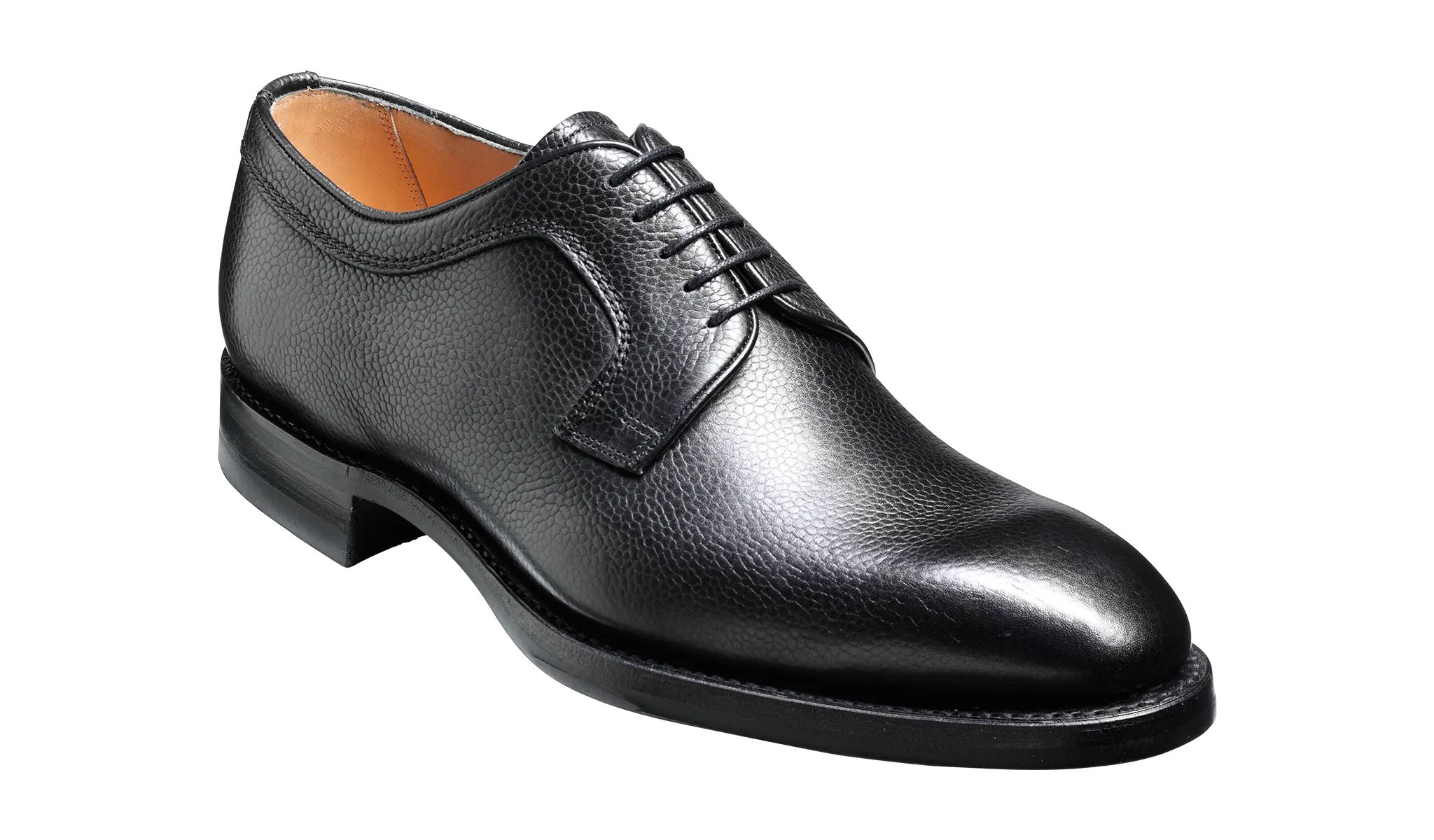 Skye - Black Grain Derby No Friction Grab Fit