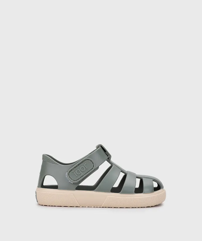 hypoallergenic Embroidered Igor Boy's And Girl's Bay Sandals - Verde