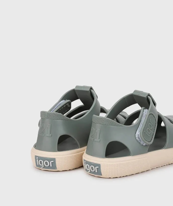Sweat Wicking Igor Boy's And Girl's Bay Sandals - Verde