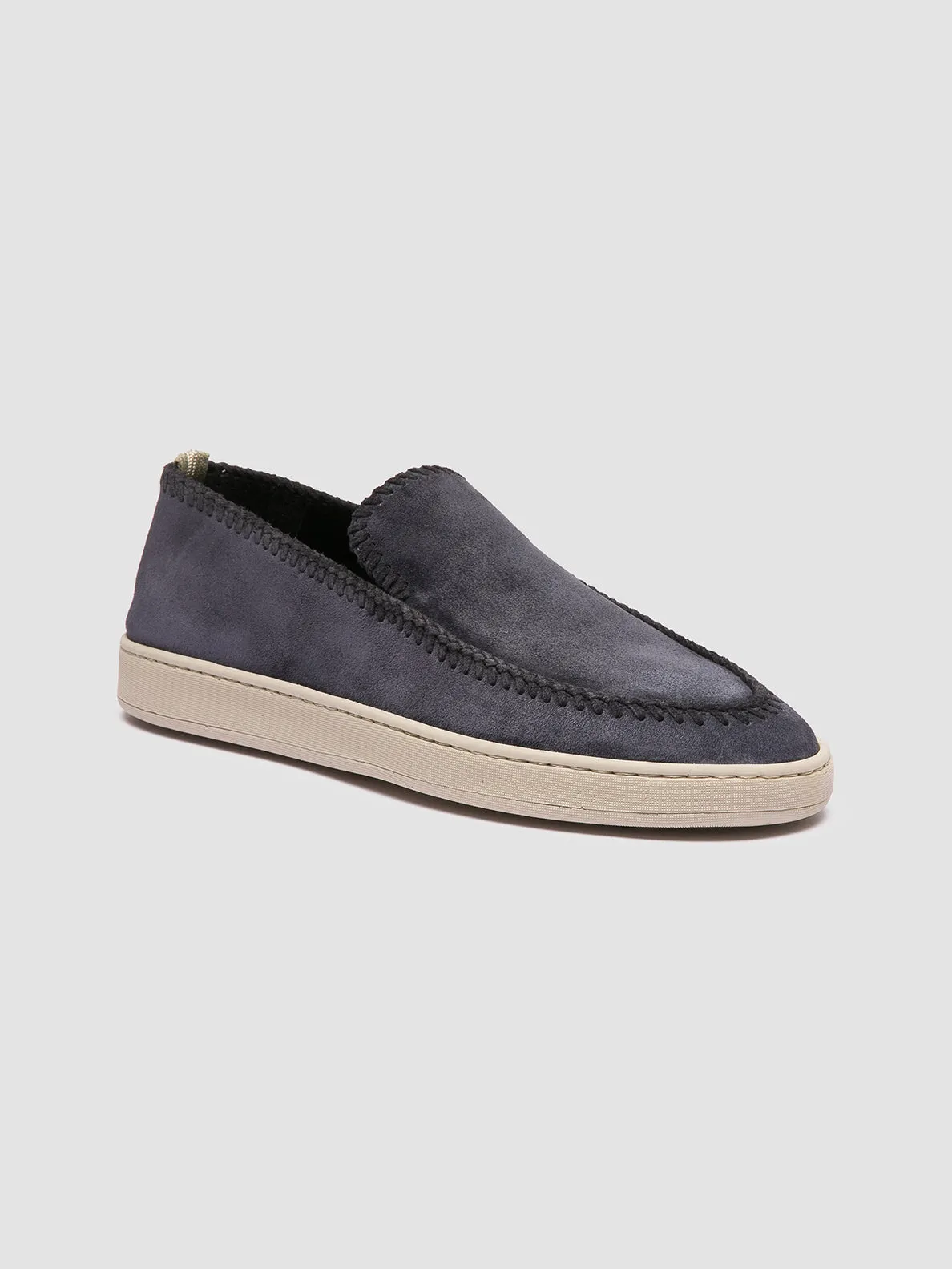 HERBIE 011 - Navy Suede Penny Loafers boho vibe