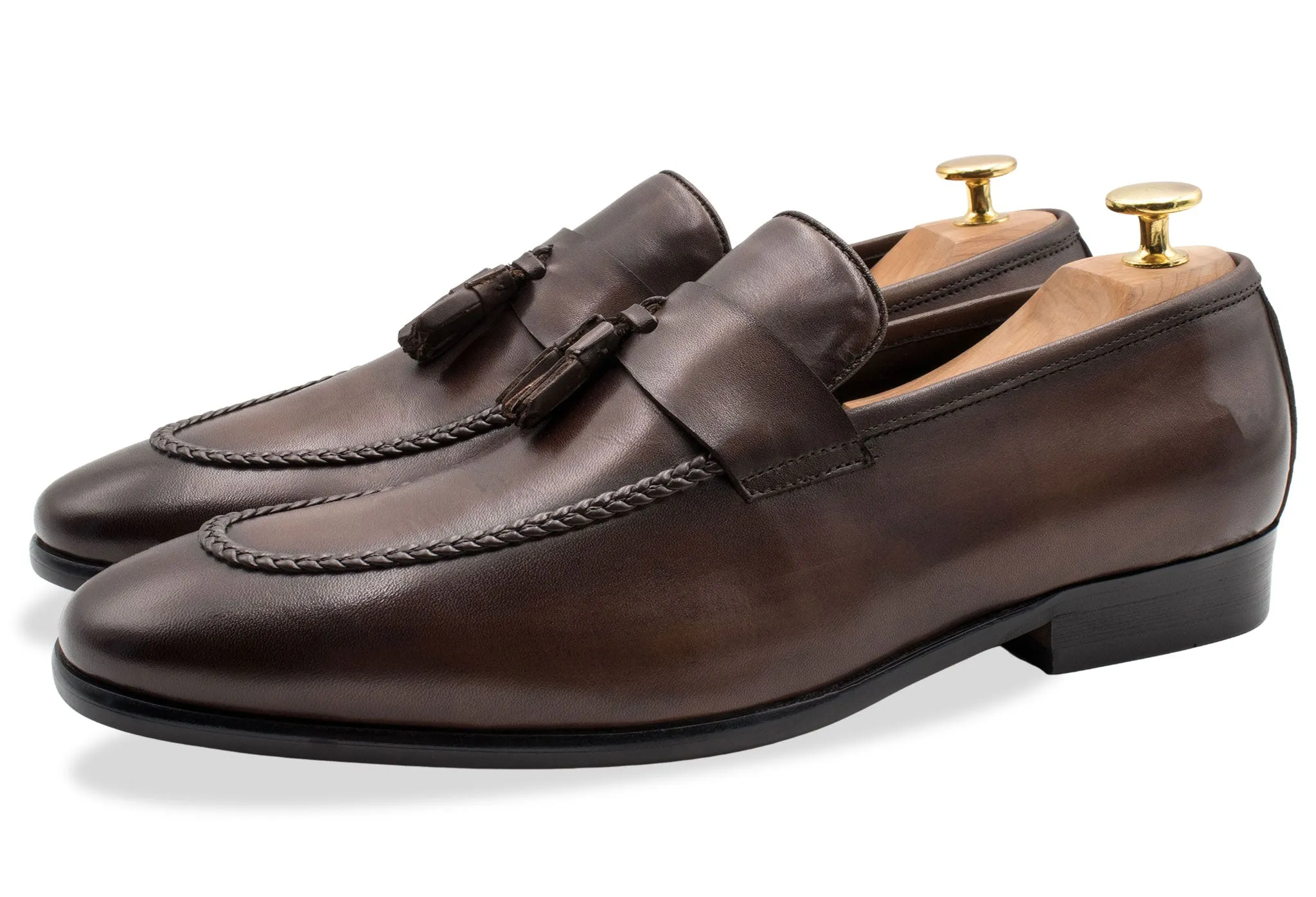 Aguilares Walnut Tassel Loafer Shine Bright