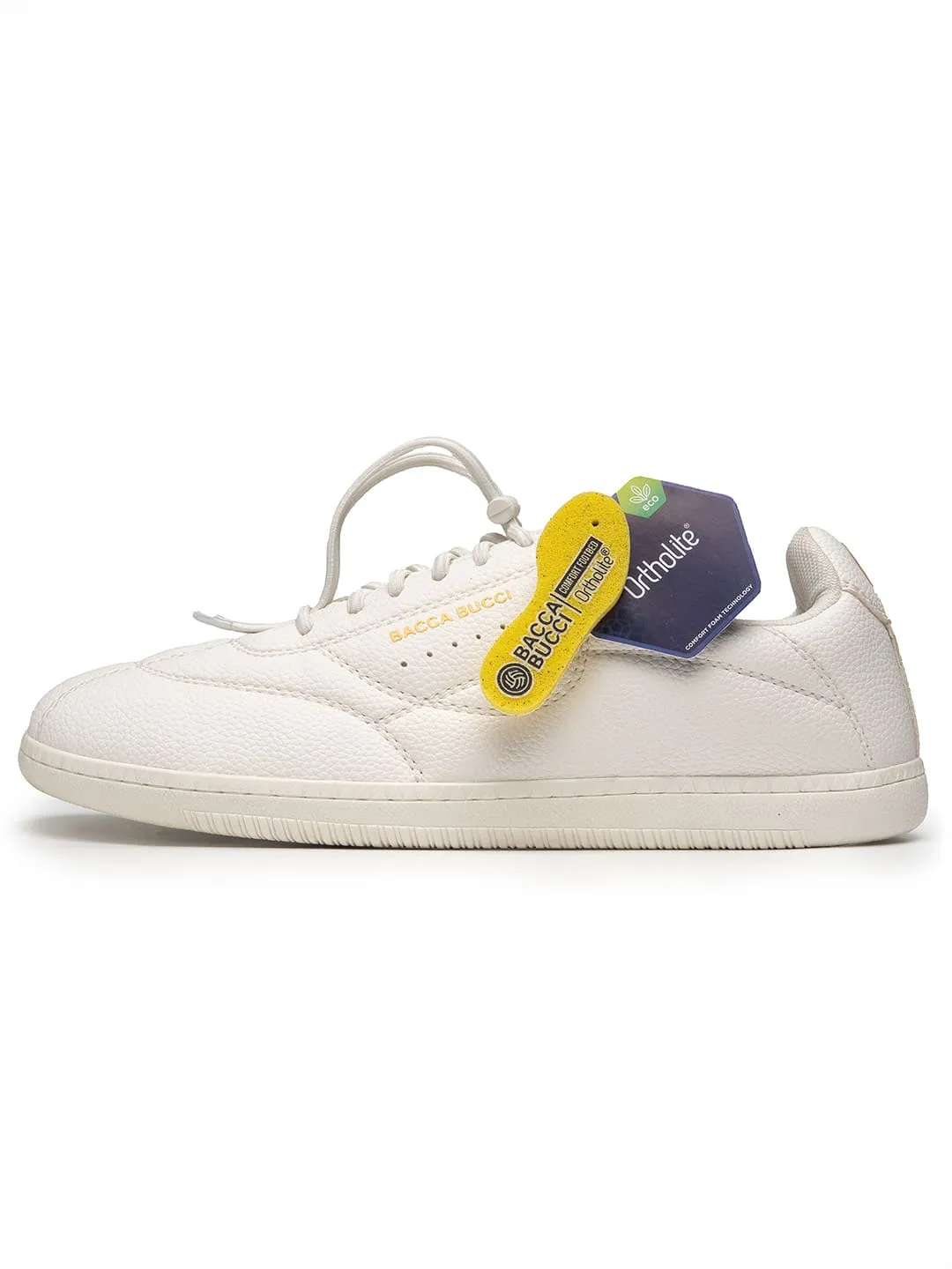 Bacca Bucci ESSENCE Low-Top Sneaker with Ortholite Insole & Elastic Laces Soft Tone