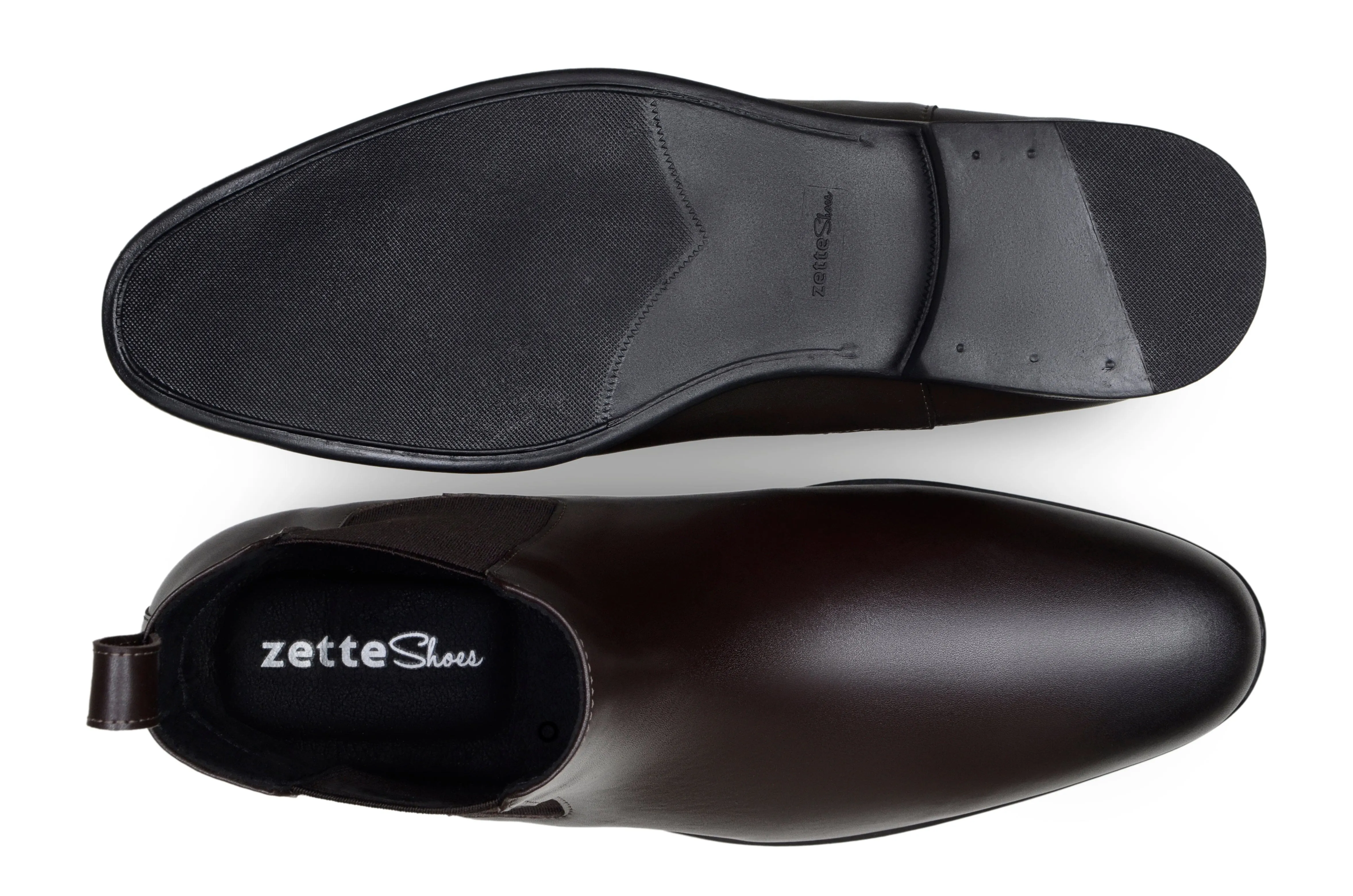 Foam Base 'Harry' men's vegan chelsea by Zette Shoes - espresso