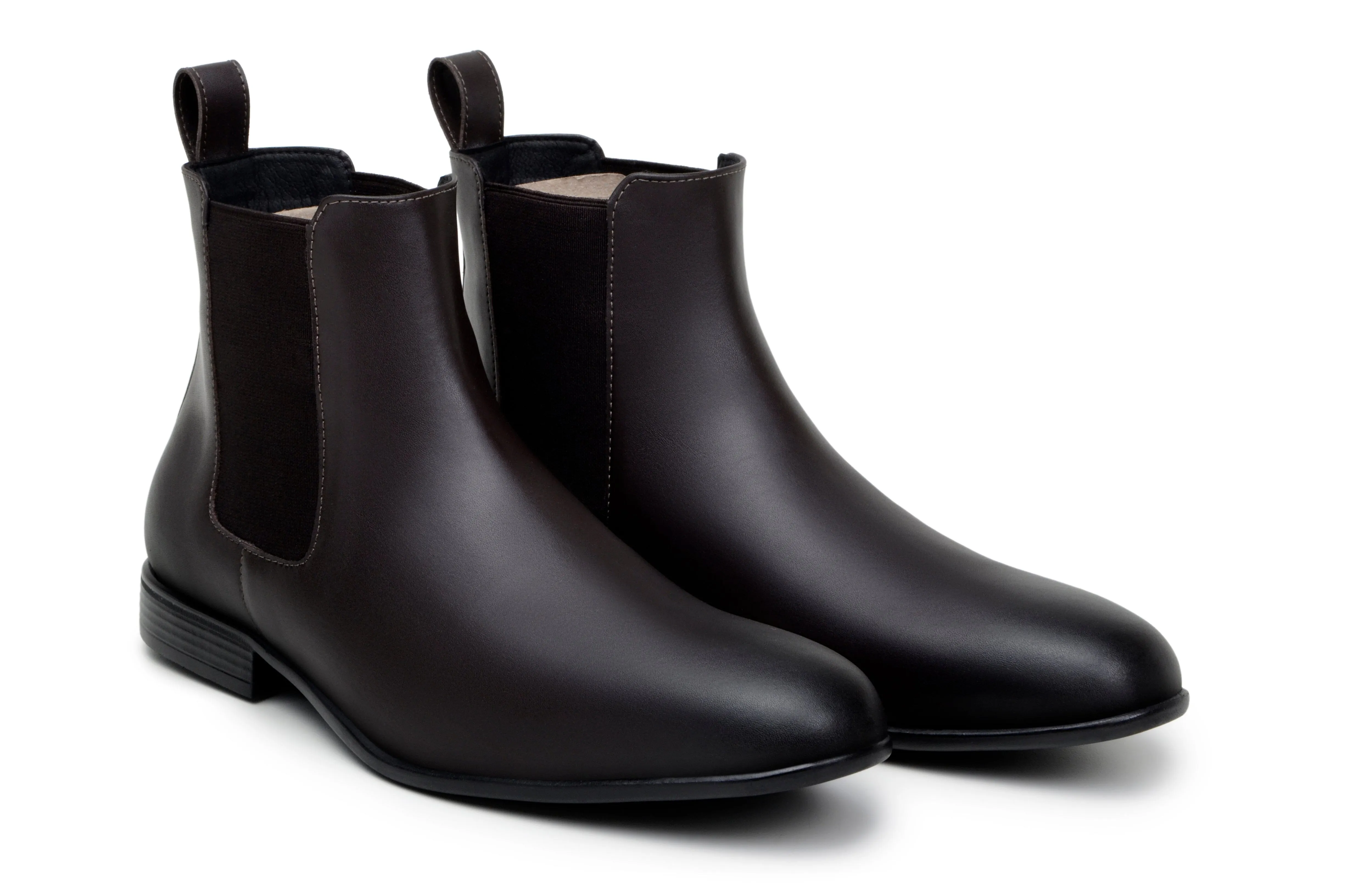 'Harry' men's vegan chelsea by Zette Shoes - espresso Classic Comfort Slope