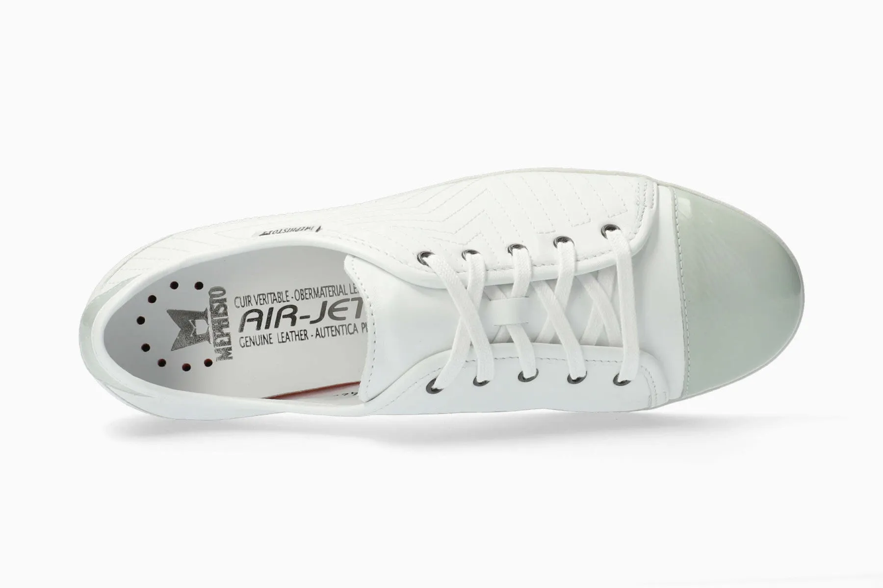 Bright tone Ketty - White Cap Toe Lightweight Women Sneakers