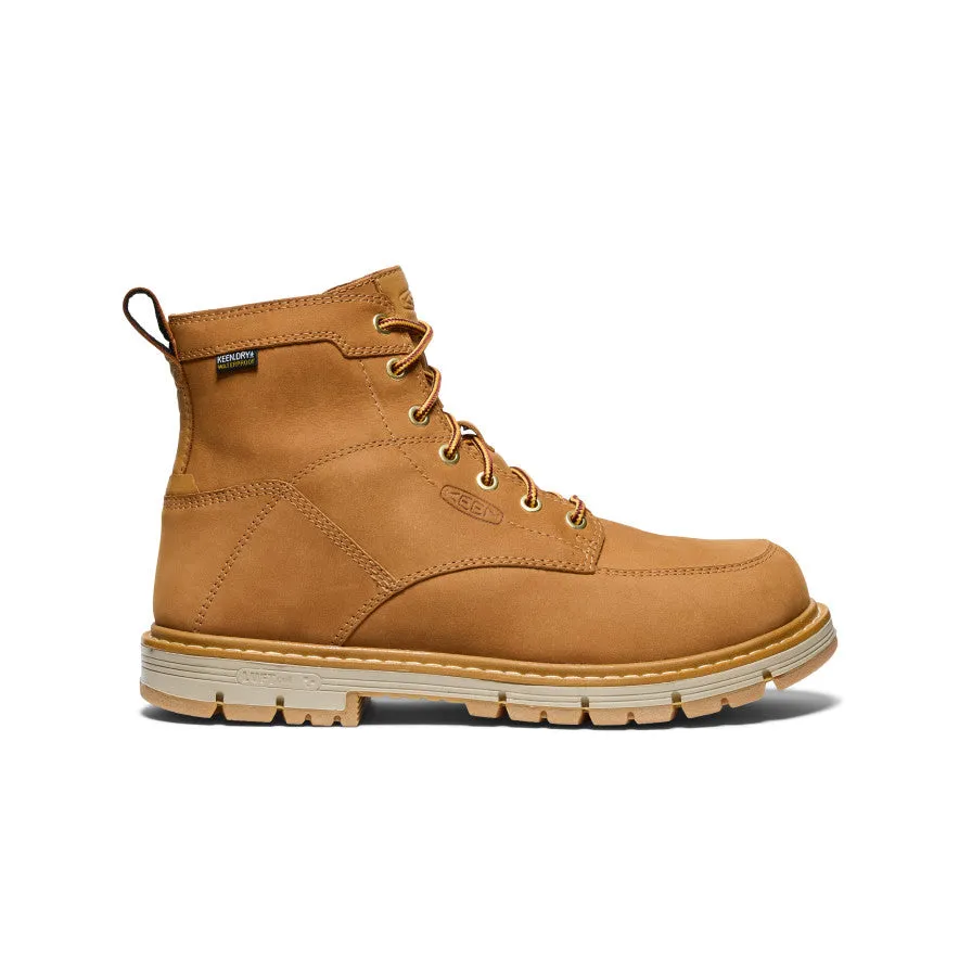 Padded Interior Rural Traveler Men's San Jose 6" Waterproof 90?? Heel Boot (Soft Toe)  |  Bistre/Gum