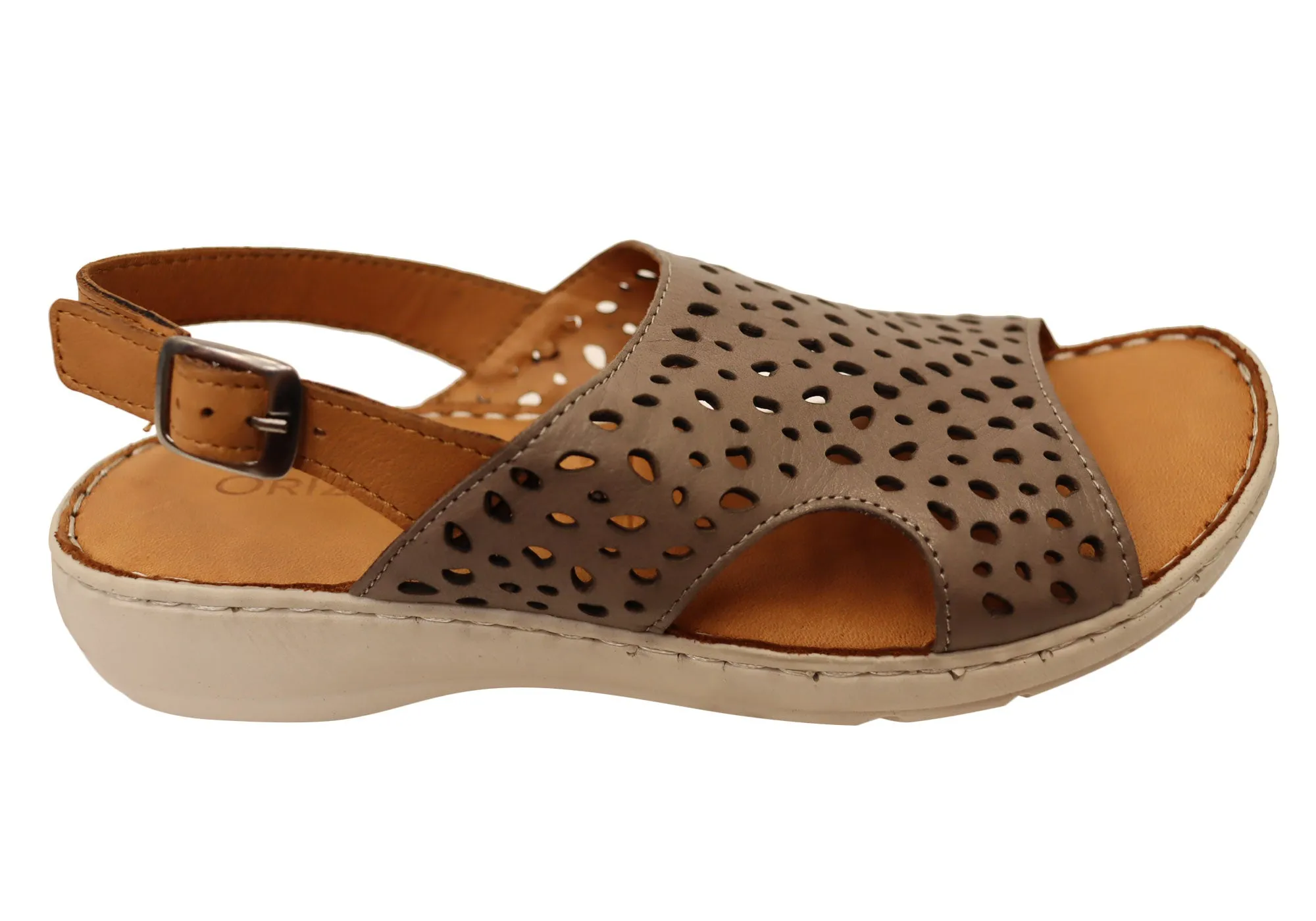 Orizonte Costena Womens European Comfortable Leather Sandals Perfect Fit