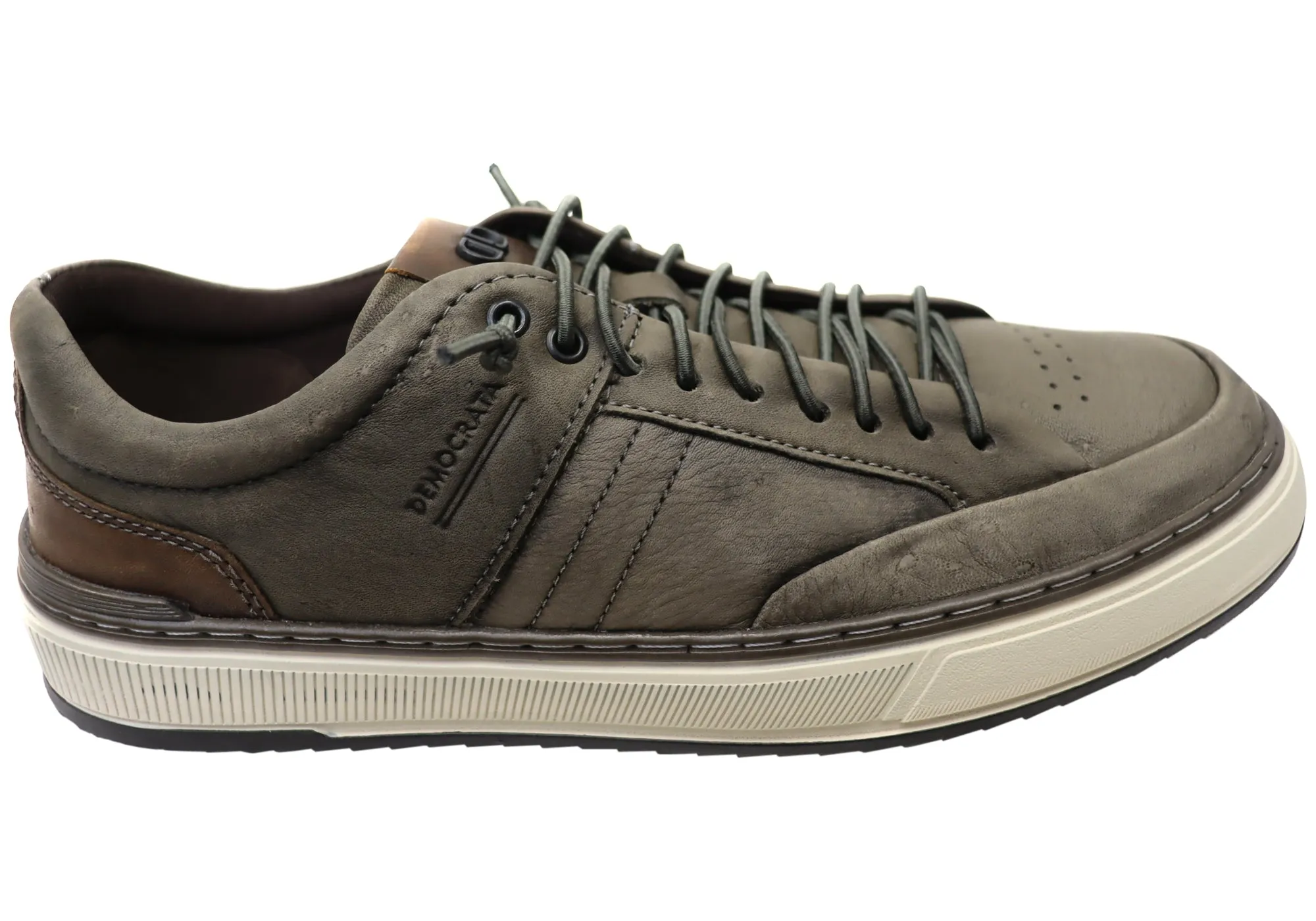 Outdoor Casual Foot Control Democrata Clifton Mens Comfortable Leather Casual Shoes Made In Brazil
