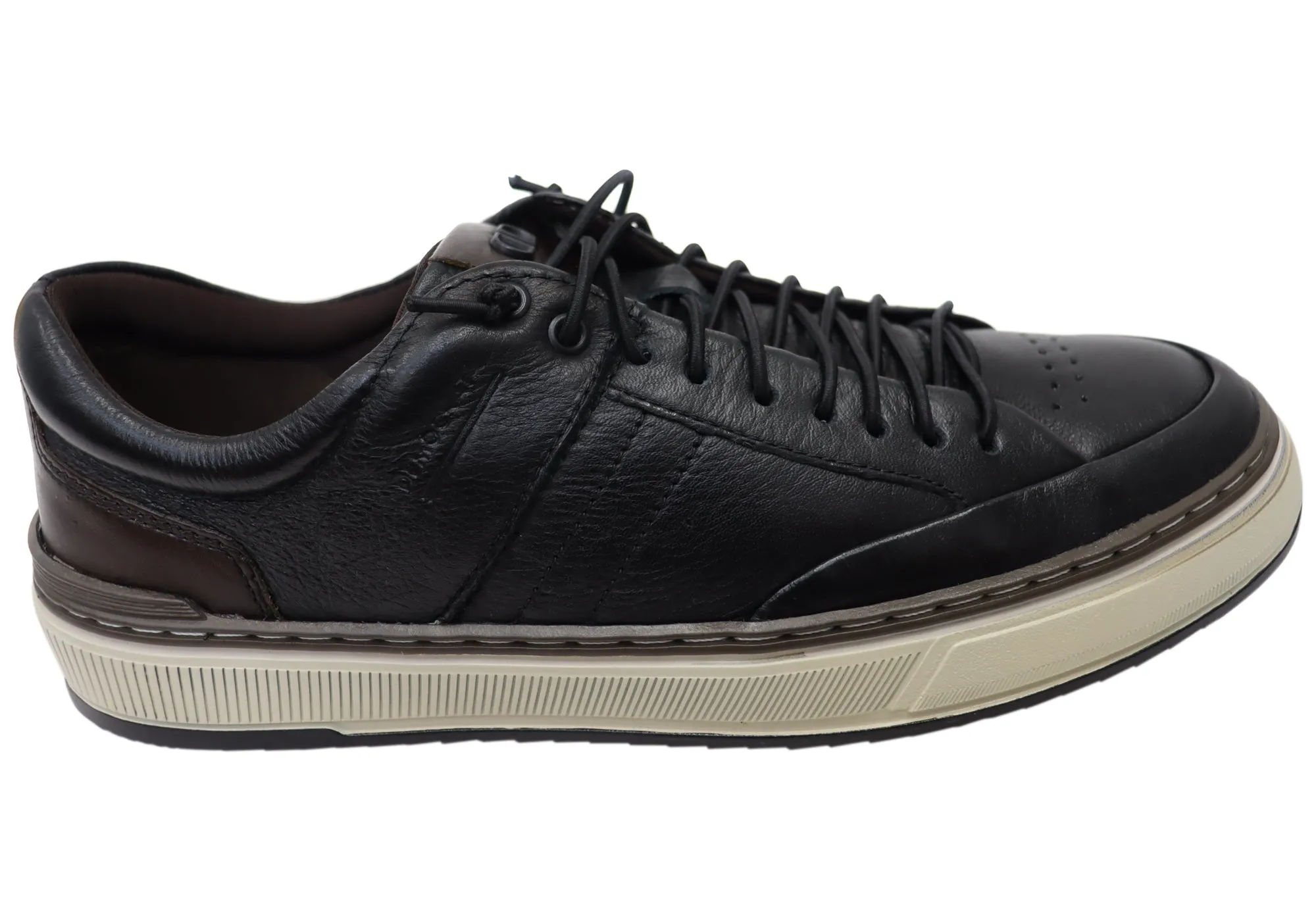 TPU sole work commute Democrata Clifton Mens Comfortable Leather Casual Shoes Made In Brazil