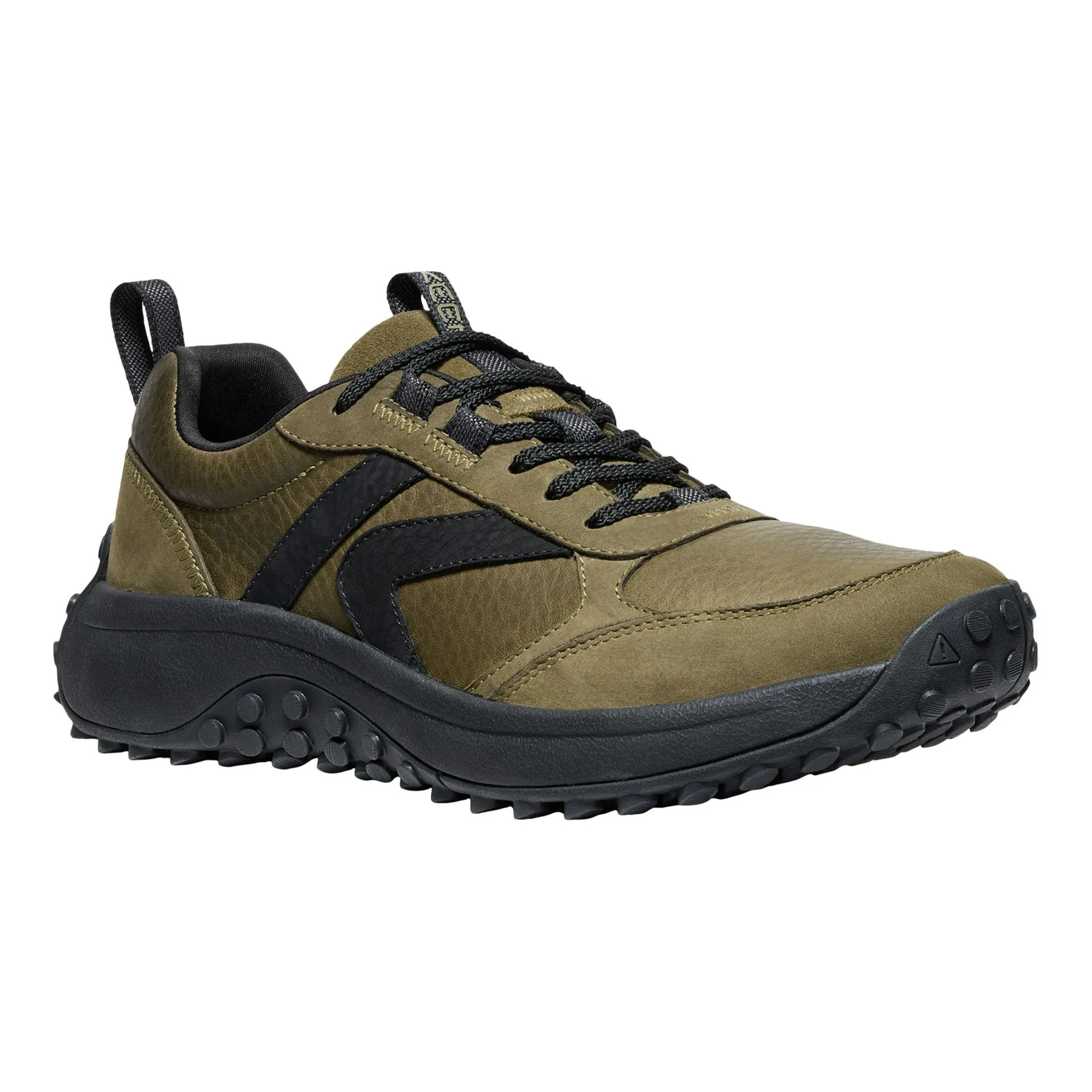 Men's KS86 Leather Sneaker Dark Olive/Black Urban Walk Long Walk