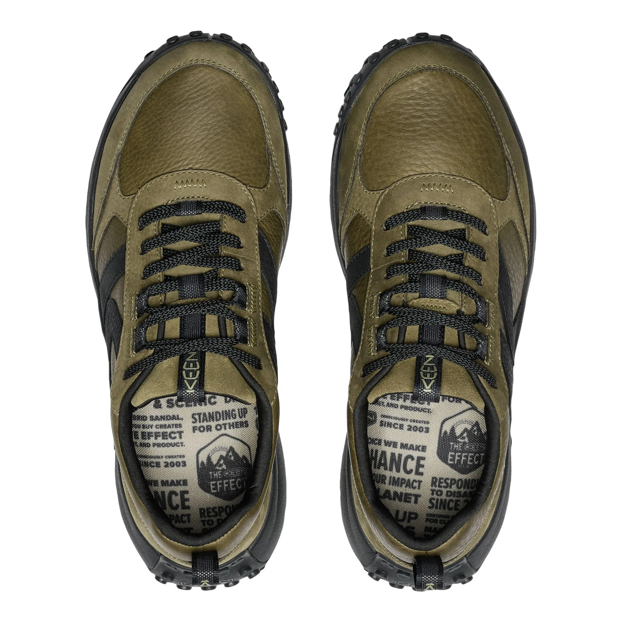 Men's KS86 Leather Sneaker Dark Olive/Black Rapid pace Vintage Love