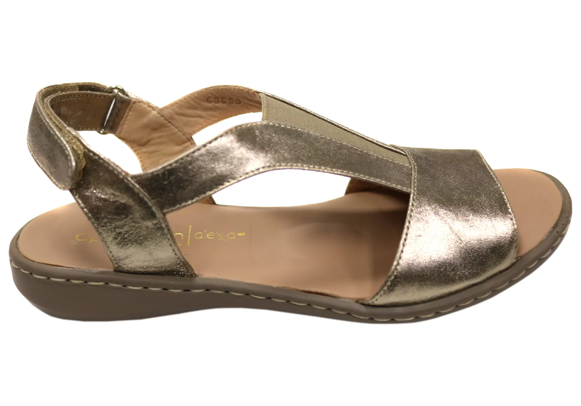 Opananken Elva Womens Comfortable Brazilian Leather Sandals Support Comfort