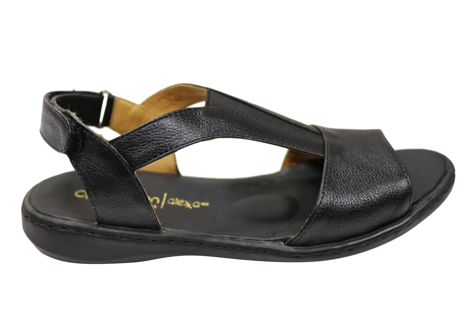 Daily Essentials Opananken Elva Womens Comfortable Brazilian Leather Sandals