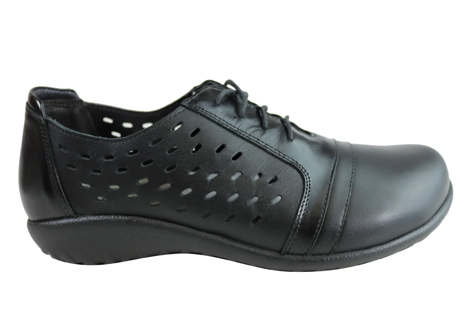 Naot Lalo Womens Leather Comfortable Cushioned Casual Lace Up Shoes Digital Run
