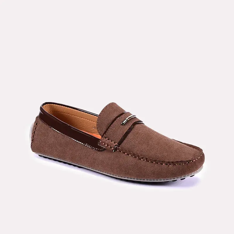 Play Step Pack Easy Ferguson Brown Classic Suede Loafers 0130833