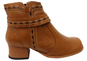 Desert Expedition Seamless Comfort River Crossing J Gean Bettie Womens Comfortable Leather Ankle Boots Made In Brazil