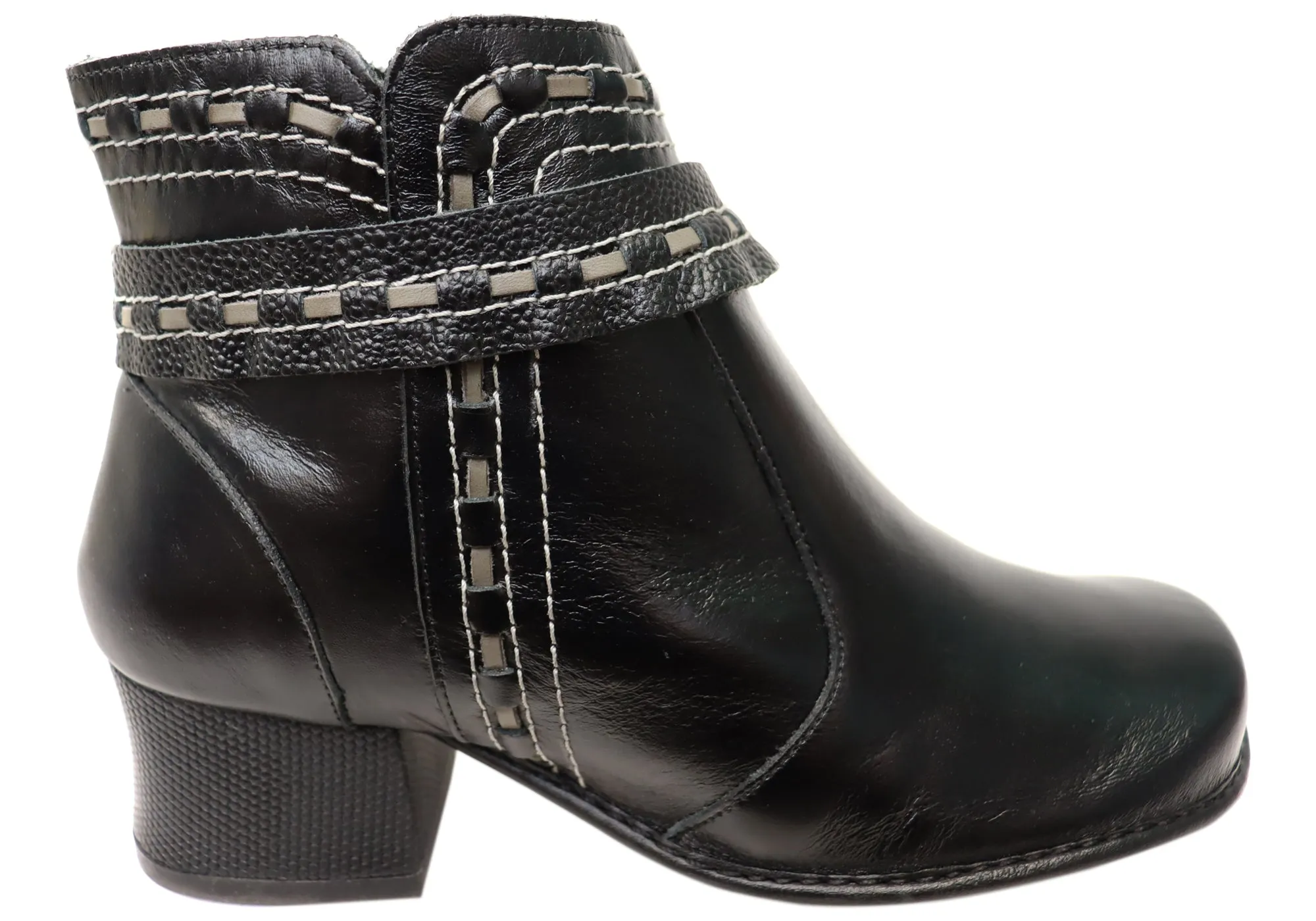 Mud Resistant Weekend Wanderer Anti   Fatigue J Gean Bettie Womens Comfortable Leather Ankle Boots Made In Brazil
