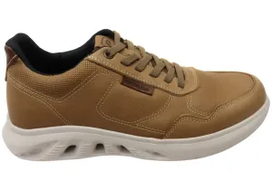 Pegada Endure Mens Comfortable Leather Casual Shoes Made In Brazil Lightweight Frame Canyon Jog