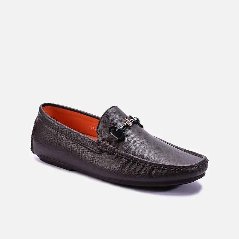 Drop Step Air Flow Brown Loafer Shoes 0130972