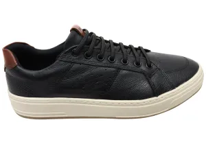 Ferricelli Foley Mens Comfortable Leather Casual Shoes Made In Brazil Easy Entry