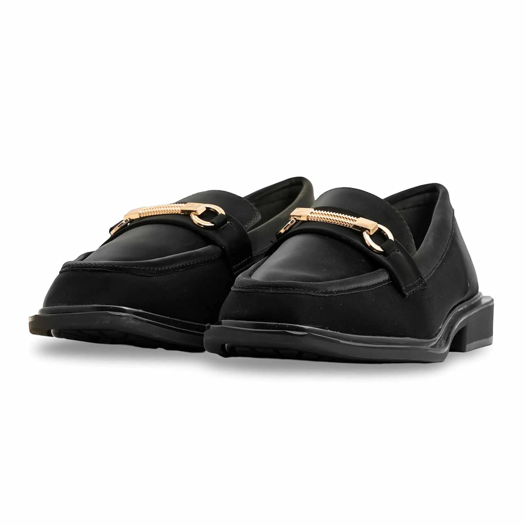 Black Moccasin WN4474 Zip Free Cushioned Step