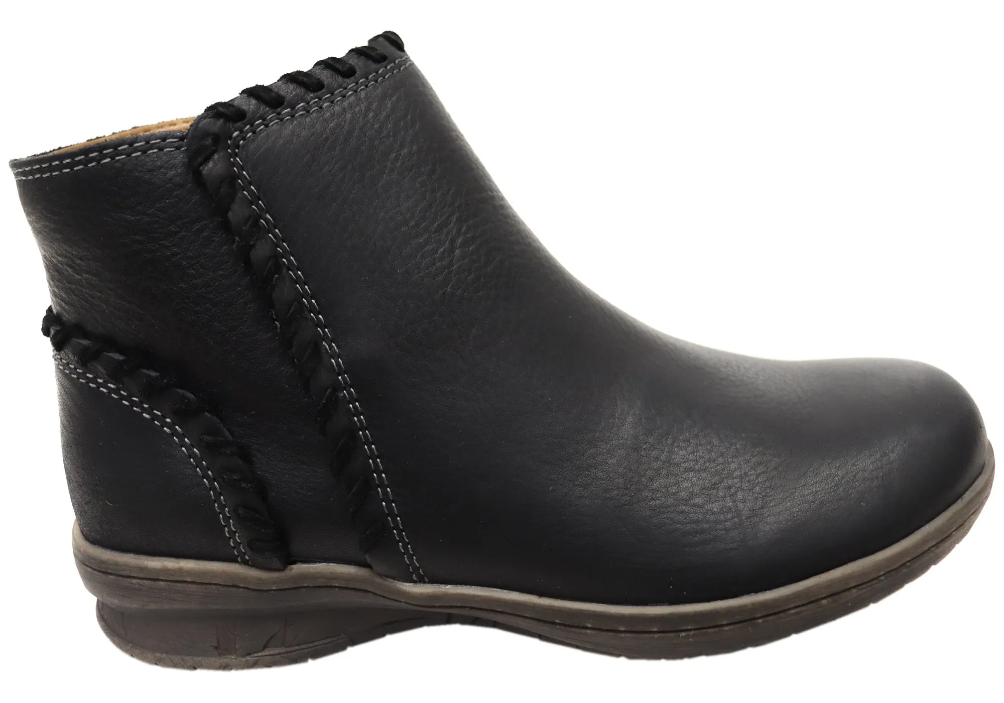 Quick Drying Windy Weather Supportive Fit Comfortiva Fallston Womens Comfortable Wide Fit Leather Ankle Boots