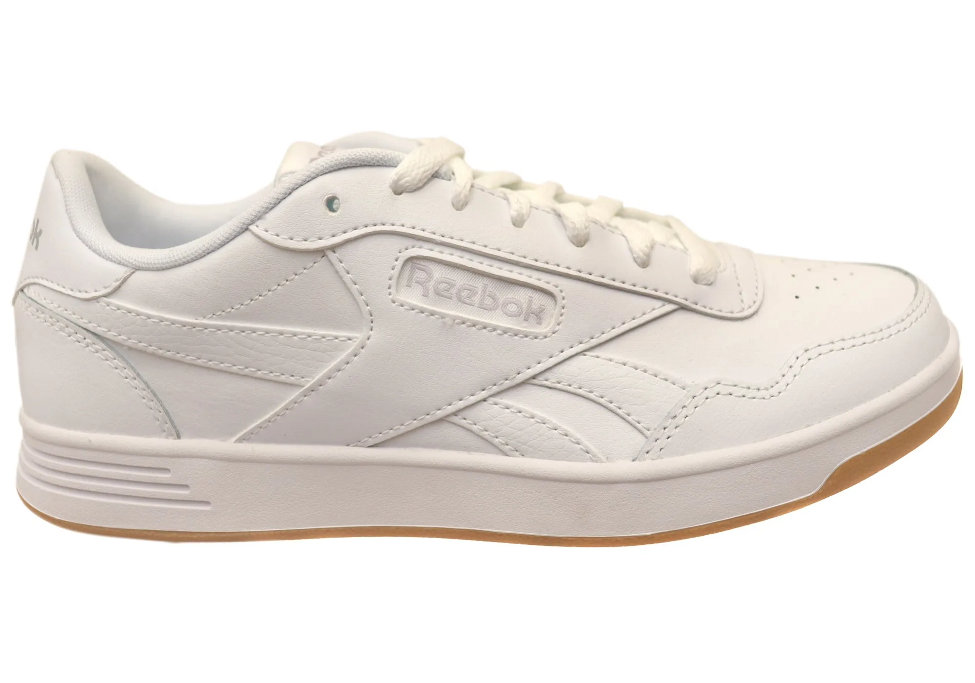 Reebok Court Advance Mens Comfortable Lace Up Leather Sneakers Follow Step Breathable Design