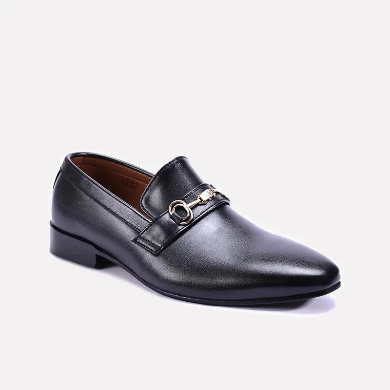 Westminster Black Horsebit Formal Loafers 0111178 Everyday Style Calm Expression