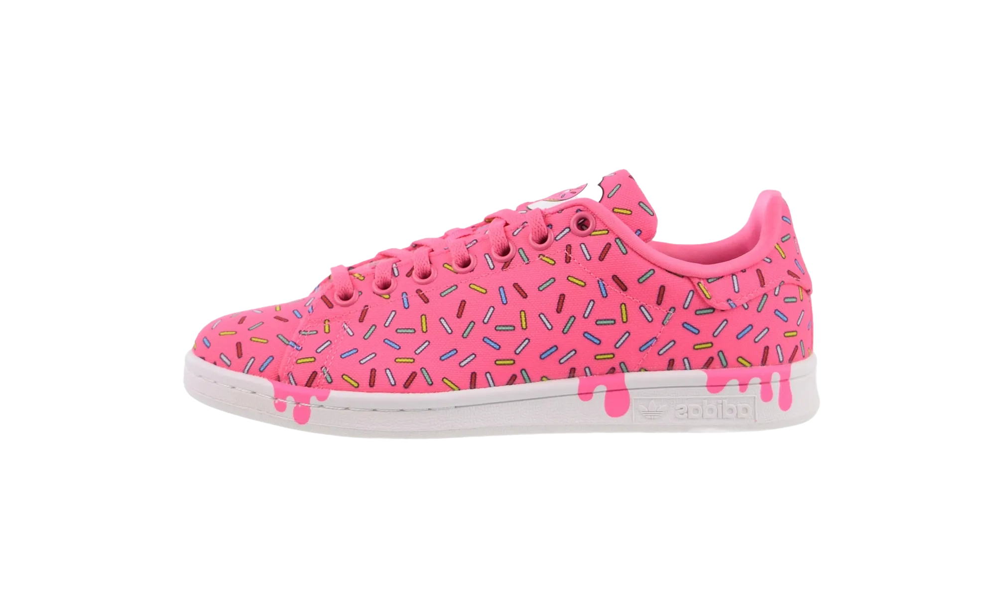 Neutral Style Canvas Material Stan Smith GS "The Simpsons - Solar Pink / Cloud White"