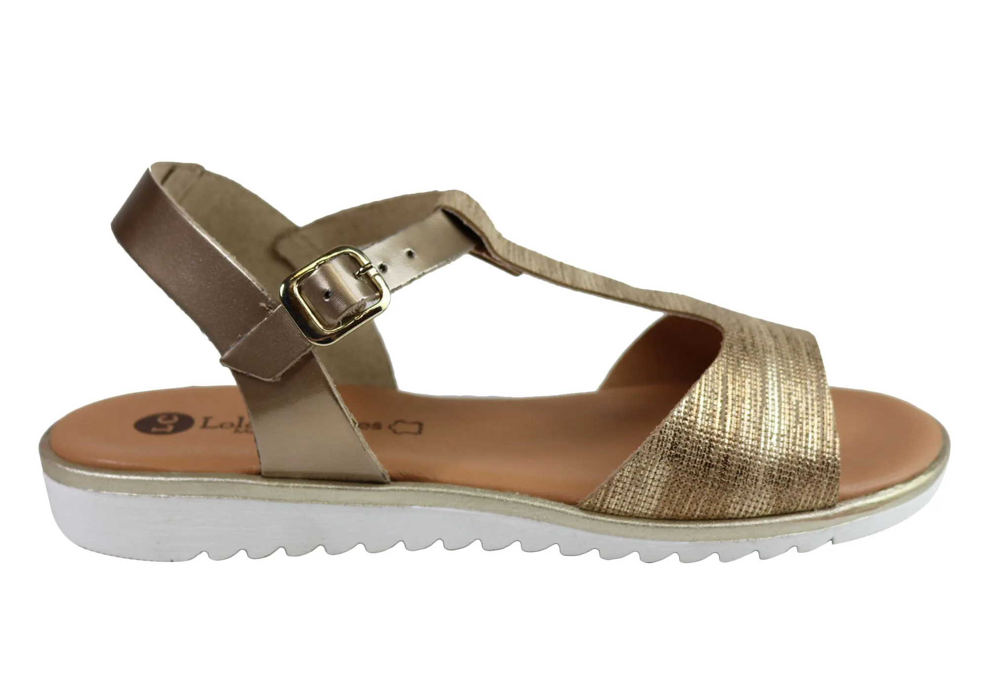 Modern Design Lola Canales Ola Womens Comfortable Flat Leather Sandals Made In Spain