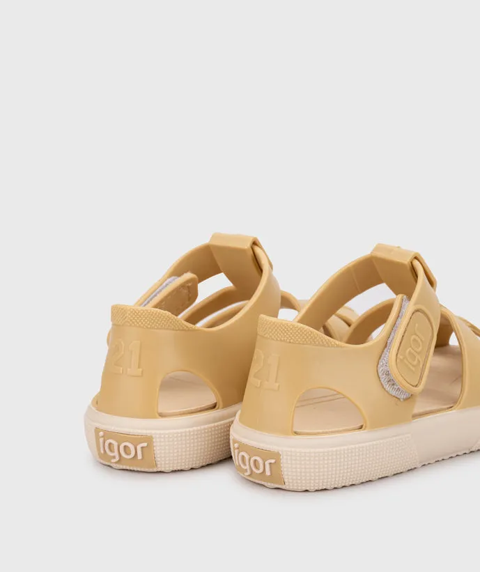 Pure Comfort suede upper Igor Boy's And Girl's Bay Sandals - Dijon