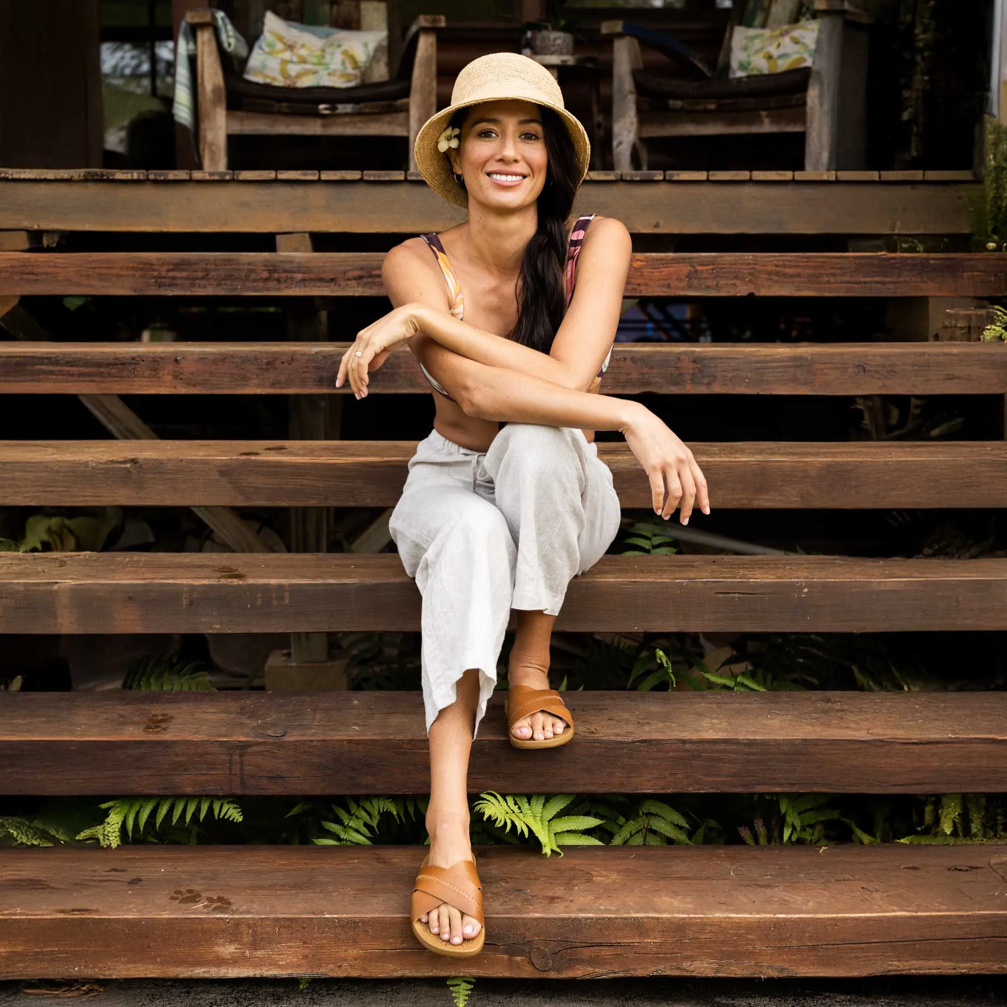 Comfortable beach sandals K??pe??a ??Olu - Sahara