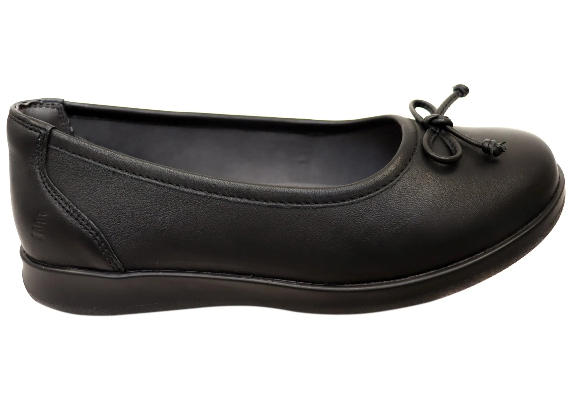 Homyped Erin Ballet Womens Leather Comfortable Extra Wide Fit Shoes Quick Pack