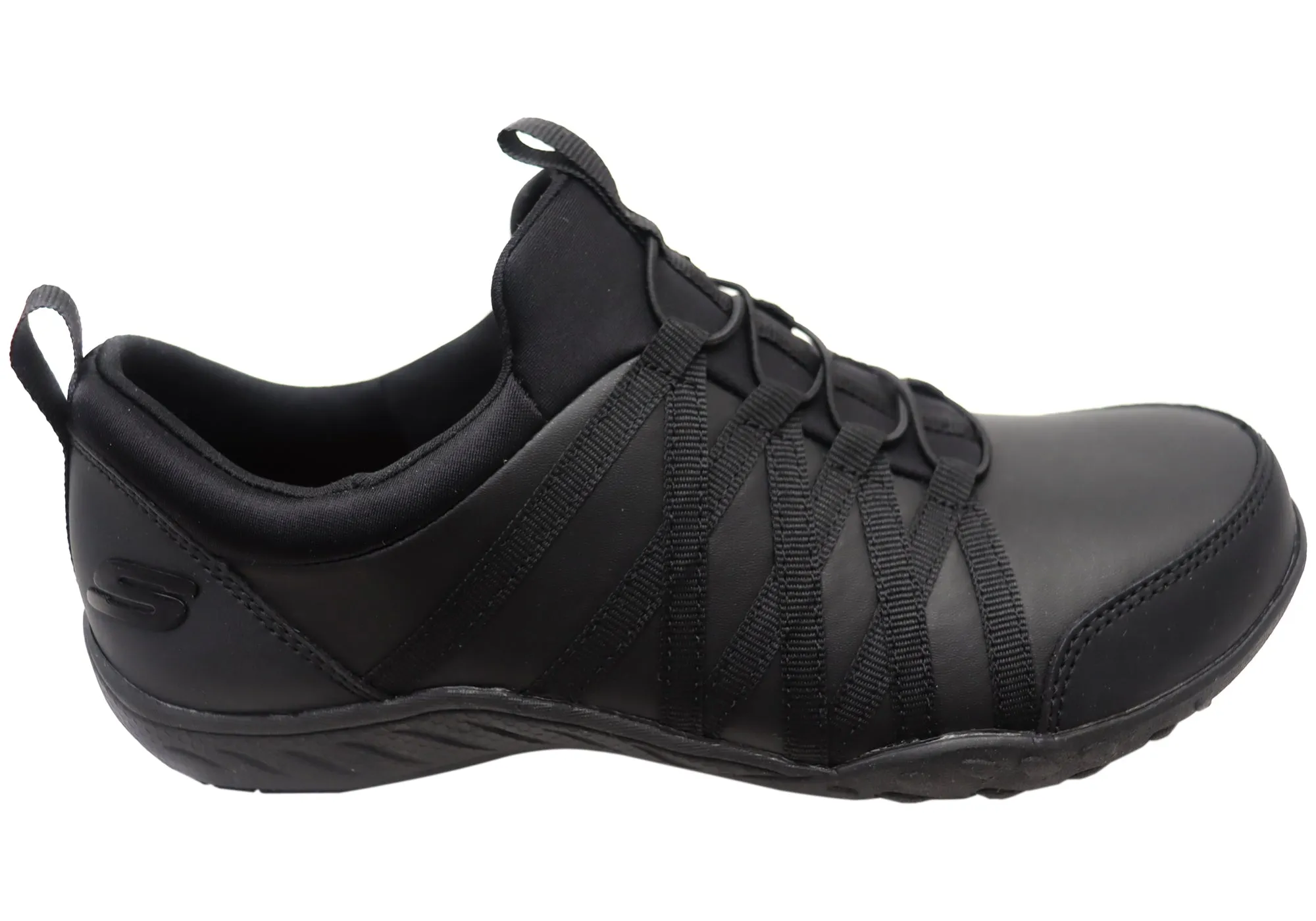 Leather Upper Skechers Womens Comfortable Rodessa Dowding Slip Resistant Shoes