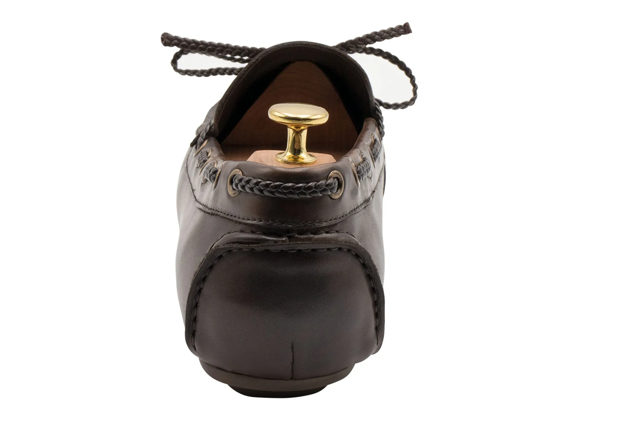 Shiny Tone Esperanza Walnut Moccasins