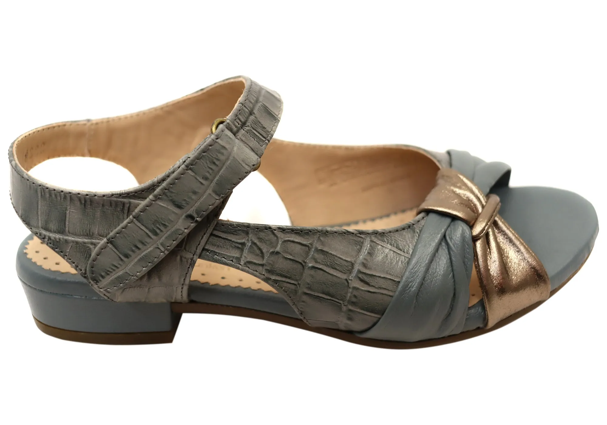 Opananken Laura Womens Comfortable Brazilian Leather Sandals Vacation Mode