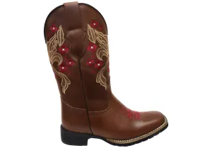 High Quality High Ankle Support D Milton Claire Womens Comfortable Leather Western Cowboy Boots
