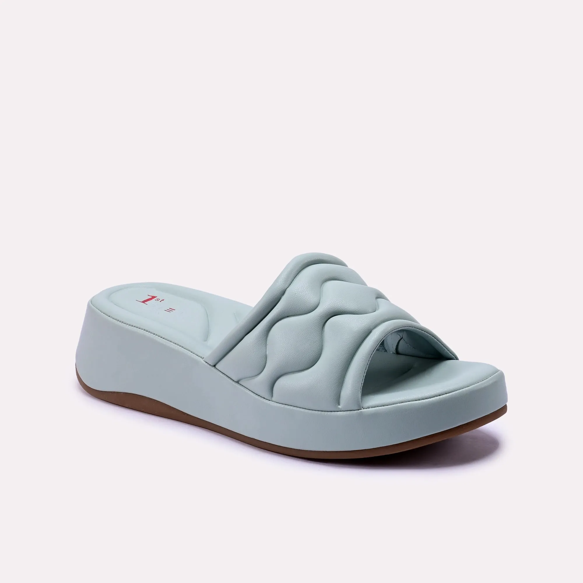 Comfortable Adaptability Daisy Light Green Casual Slipper 0412281