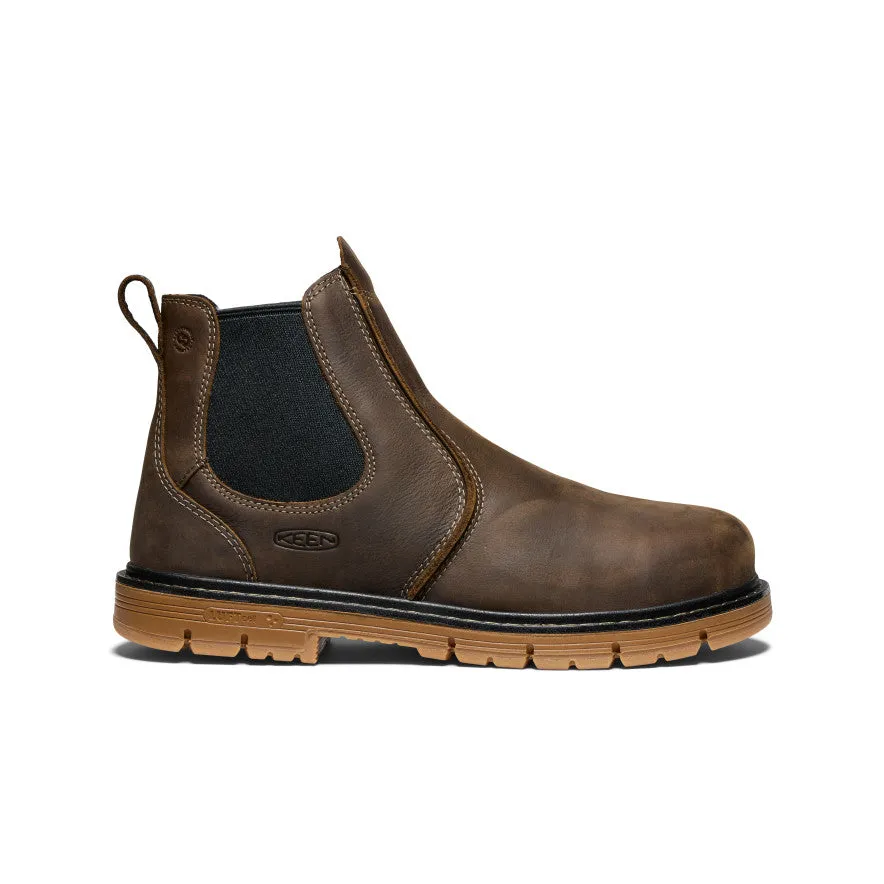 Men's San Jose Chelsea 90?? Heel Boot (Aluminum Toe)  |  Cascade Brown/Gum Secure Step Reliable Grip