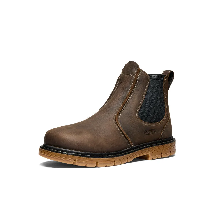 Comfort Fit Men's San Jose Chelsea 90?? Heel Boot (Aluminum Toe)  |  Cascade Brown/Gum
