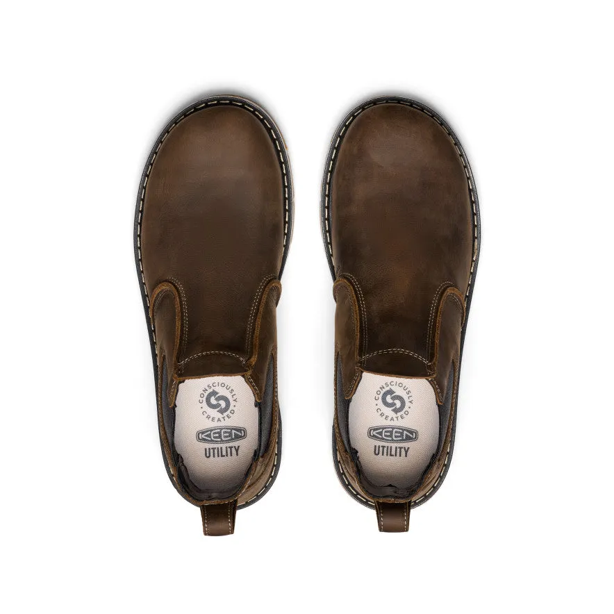 Men's San Jose Chelsea 90?? Heel Boot (Aluminum Toe)  |  Cascade Brown/Gum Anti   Static