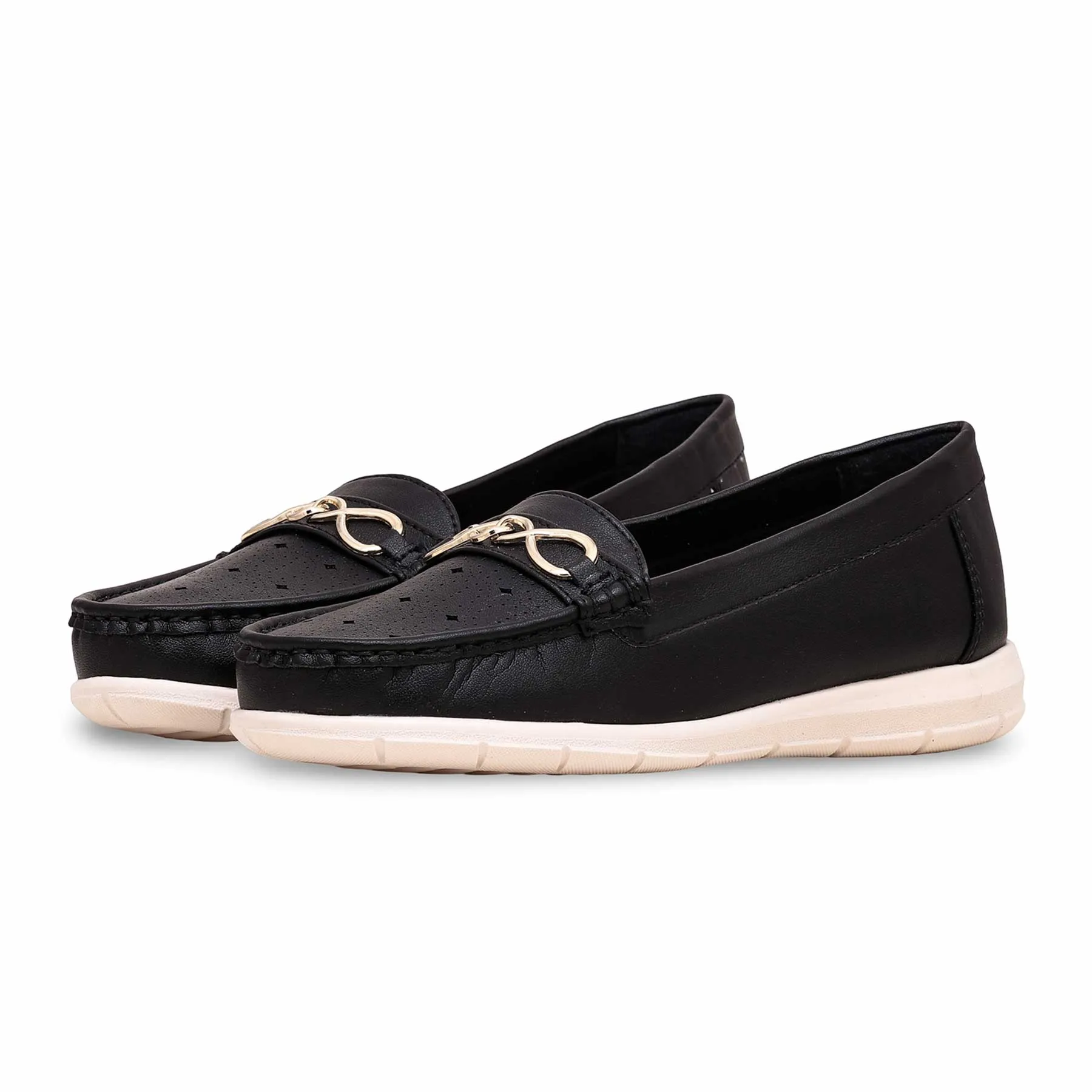 Feel Flex Calm Grey Black Moccasin WN4401