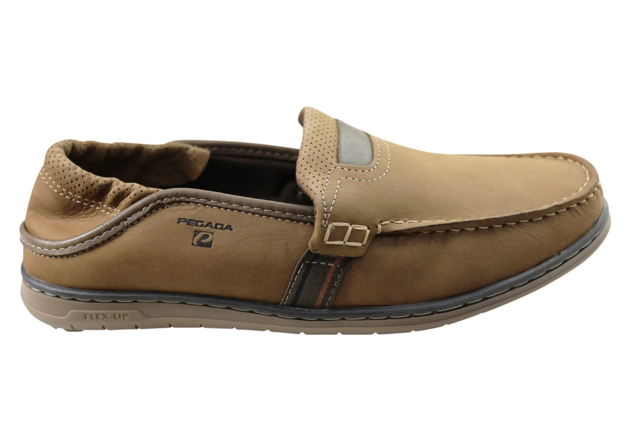 Pegada Bevan Mens Comfortable Leather Loafers Shoes Made In Brazil Light Hike