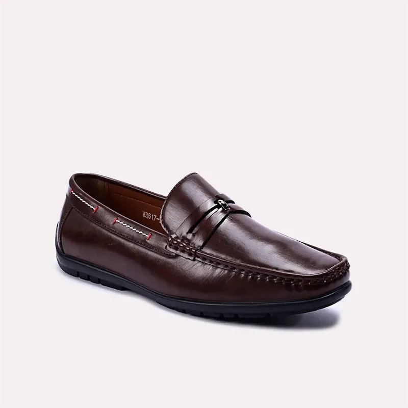 Comfortable Soles Quinton Brown Dress Loafers 0130865