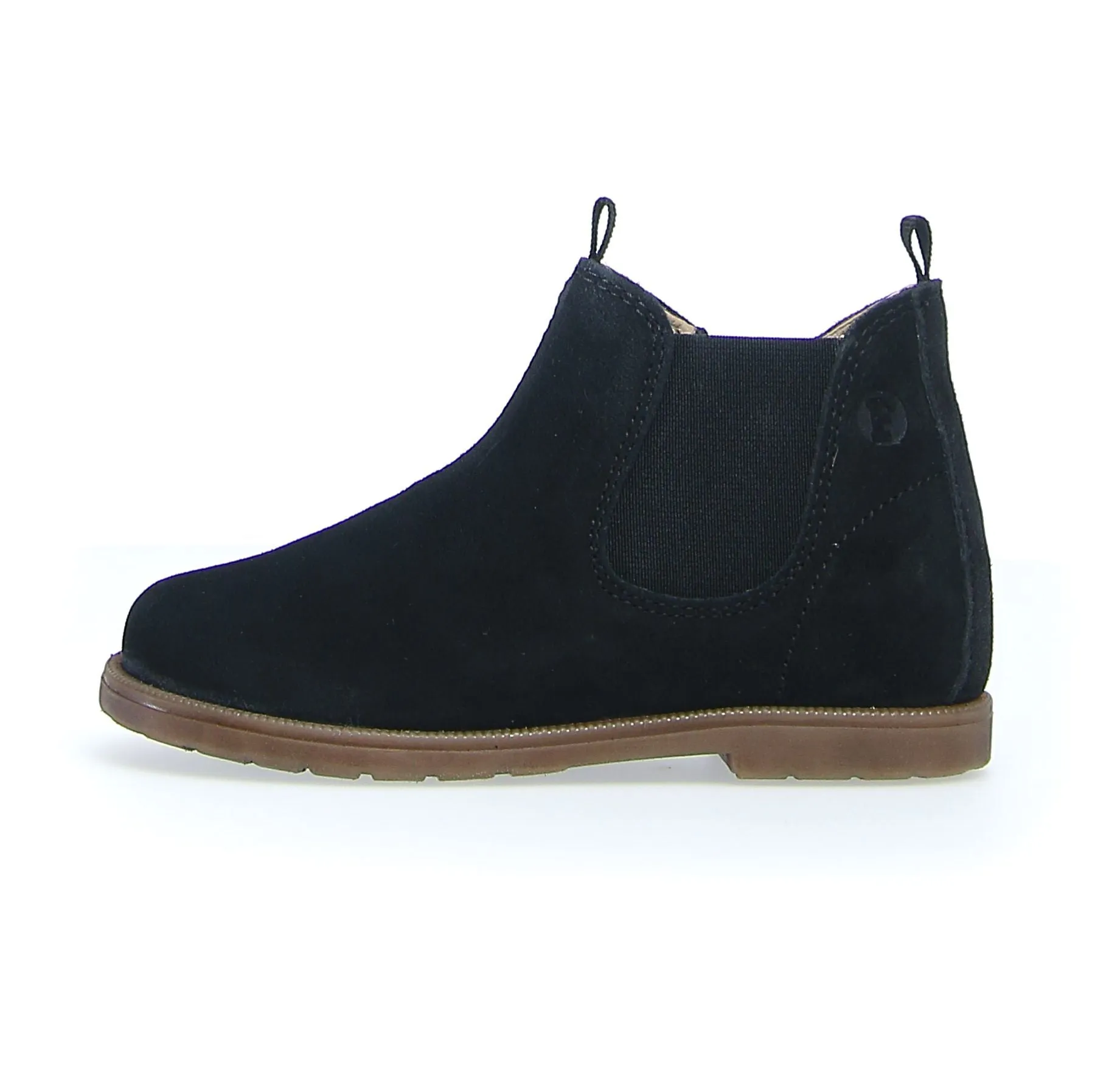 Falcotto Girl's & Boy's Winter Wood Suede Sneakers - Black Wrinkle Resistant Wild Edge